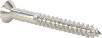Image of Product. Back orientation. Phillips Flat Head Screws for Wood, 18-8 Stainless Steel, Number 8 Size, 1-1/2" Long.