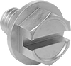 Stainless Steel Flanged Slotted Hex Head Screws