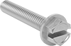 Stainless Steel Flanged Slotted Hex Head Screws