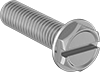 Stainless Steel Flanged Hex Head Screws with Slotted Drive