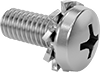 Stainless Steel Pan Head Phillips Screws with External-Tooth Lock Washer
