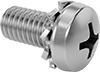 Stainless Steel Pan Head Phillips Screws with External-Tooth Lock Washer