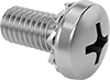 Stainless Steel Pan Head Phillips Screws with External-Tooth Lock Washer