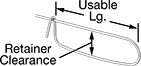 Image of Product. Front orientation. Contains Annotated. Cotter Pins. Wire-Snap Cotter Pins.