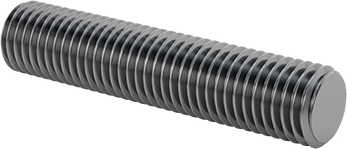 Image of Product. Front orientation. High-Strength Steel Threaded Rod, 5/16"-24 Thread Size, 1-1/2" Long.