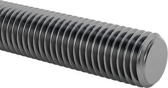 Image of Product. Front orientation. High-Strength Steel Threaded Rod, 5/16"-24 Thread Size, 2 Feet Long.