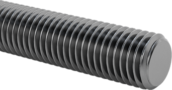 Image of Product. Front orientation. High-Strength Steel Threaded Rod, 5/16"-24 Thread Size, 6 Feet Long.