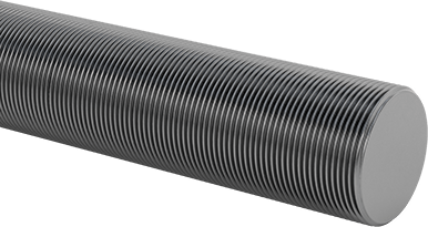 Image of Product. Front orientation. High-Strength Steel Threaded Rod, 1-7/8"-12 Thread Size, 6 Feet Long.