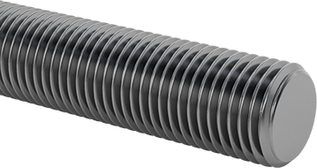 Image of Product. Front orientation. High-Strength Steel Threaded Rod, 1-1/2"-6 Thread Size, 3 Feet Long.