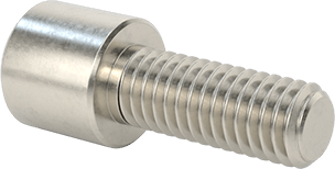 Image of Product. Back orientation. High-Profile Socket Head Screw, 18-8 Stainless Steel, 10-32 Thread Size, 1/2" Long.