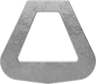 Image of Product. Front orientation. Webbing Rings. Triangular Webbing Rings, Style B.