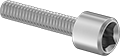 Image of Product. Front orientation. Socket Head Screws. Drop Prevention Socket Head Screws for Ratchet Wrenches, Fully Threaded.
