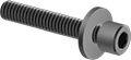 Image of Product. Front orientation. Socket Head Screws. Steel Socket Head Screws with Flat Washer, Fully Threaded.
