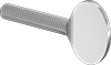 Metric Iron Spade-Head Thumb Screws