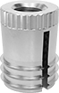 Image of Product. Bottom orientation. Threaded Inserts. Strong-Grip Screw-to-Expand Press-In Threaded Inserts for Plastic.