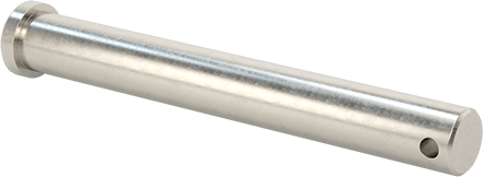 Image of Product. Back orientation. Corrosion-Resistant 18-8 Stainless Steel Clevis Pin, Oversized, 1/2" Diameter, 3-3/4" Usable Length.