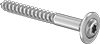 Steel Torx Flanged Rounded Head Wood Screws