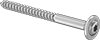 Steel Torx Flanged Rounded Head Wood Screws