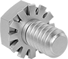 Steel Hex Head Screws with External-Tooth Lock Washer
