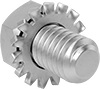 Stainless Steel Hex Head Screws with External-Tooth Lock Washer