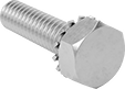 Image of Product. Front orientation. Hex Head Screws. Stainless Steel Hex Head Screws with External-Tooth Lock Washer.