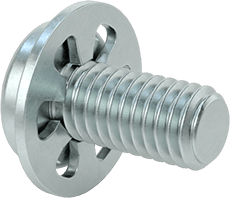 Image of Product. Back orientation. Steel Pan Head Screws, Internal-Tooth Lock Washer, M3 x 0.5mm Thread, 6mm Long.