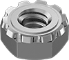 Narrow-Profile Locknuts with External-Tooth Lock Washer