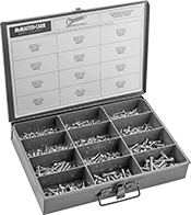 Image of Product. Front orientation. Tapping Screws. Steel Flanged Hex Head Drilling Screw Assortments.