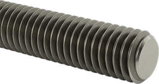Image of Product. Front orientation. Low-Strength Steel Threaded Rod, M5 x 0.8 mm Thread Size, 20 mm Long.