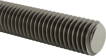 Image of Product. Front orientation. Low-Strength Steel Threaded Rod, M12 x 1.75 mm Thread Size, 200 mm Long.