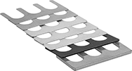 Image of Product. Front orientation. Shims. Multislot, Sold as Assortments.