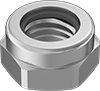 Metric Low-Strength Steel Thin Nylon-Insert Locknuts