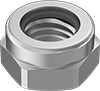 Metric Low-Profile Low-Strength Steel Nylon-Insert Locknuts
