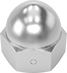 Image of Product. Bottom orientation. Cap Nuts. Distorted-Thread Cap Nuts.