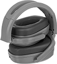 Image of Product. Folded. Front orientation. Earmuffs. Fold-Up Bluetooth Earmuffs.
