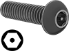 Alloy Steel Tamper-Resistant Button Head Hex Drive Screws