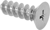 Stainless Steel Phillips Flat Head Thread-Forming Screws for Plastic