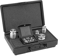 Image of Product. Front orientation. Test Weights. Legal-for-Trade Test Weight Sets with Calibration Certificate, 13 Pieces.