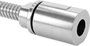 Image of Product. Front orientation. Precision Lead Screws and Nuts. Metric Ultra-Precision Lead Screws and Nuts, Lead Screw with One Coupling End—Right-Hand Thread.