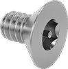Tamper-Resistant Hex-Drive Stainless Steel Flat Head Screws