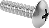 Steel Phillips Oversized Rounded Head Thread-Forming Screws for Plastic