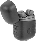 Image of Product. Front orientation. Earplugs. Bluetooth Earplugs , Built-In Microphone.
