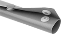 Image of Product. Front orientation. Wire Sleeving. Snap-Close Wraparound Wire Sleeving.