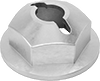 Flanged Push Nuts for Unthreaded Shafts