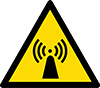 Image of Product. Front orientation. Labels. Hazardous Material ISO Labels , Non-Ionizing Radiation Hazard Symbol.