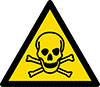 Image of Product. Front orientation. Labels. Hazardous Material ISO Labels , Toxic Material Warning Symbol.