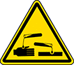 Image of Product. Style B. Front orientation. Style B. Hazardous Material ISO Labels .