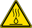 Image of Product. Front orientation. Labels. Hazardous Material ISO Labels , Hot Liquids Hazard Symbol.