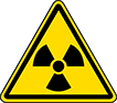 Image of Product. Front orientation. Labels. Hazardous Material ISO Labels , Radioactive Hazard Symbol.