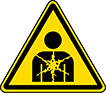 Image of Product. Front orientation. Labels. Hazardous Material ISO Labels , Health Hazard Symbol.